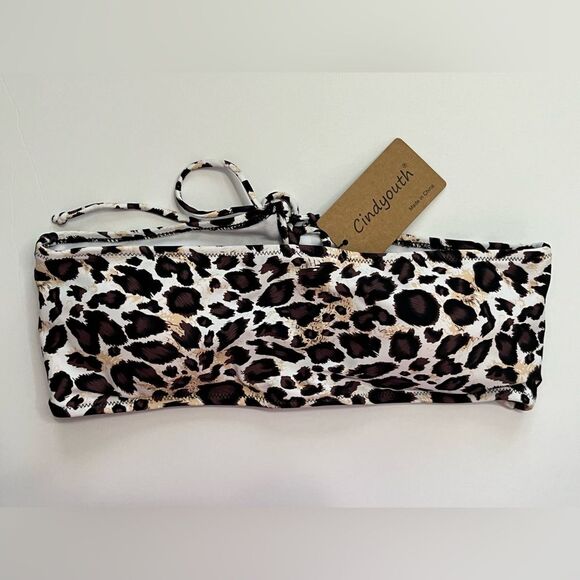 NWT Bikini Bandeau Cindyouth Swim Top Size XL #264 - Picture 3 of 10